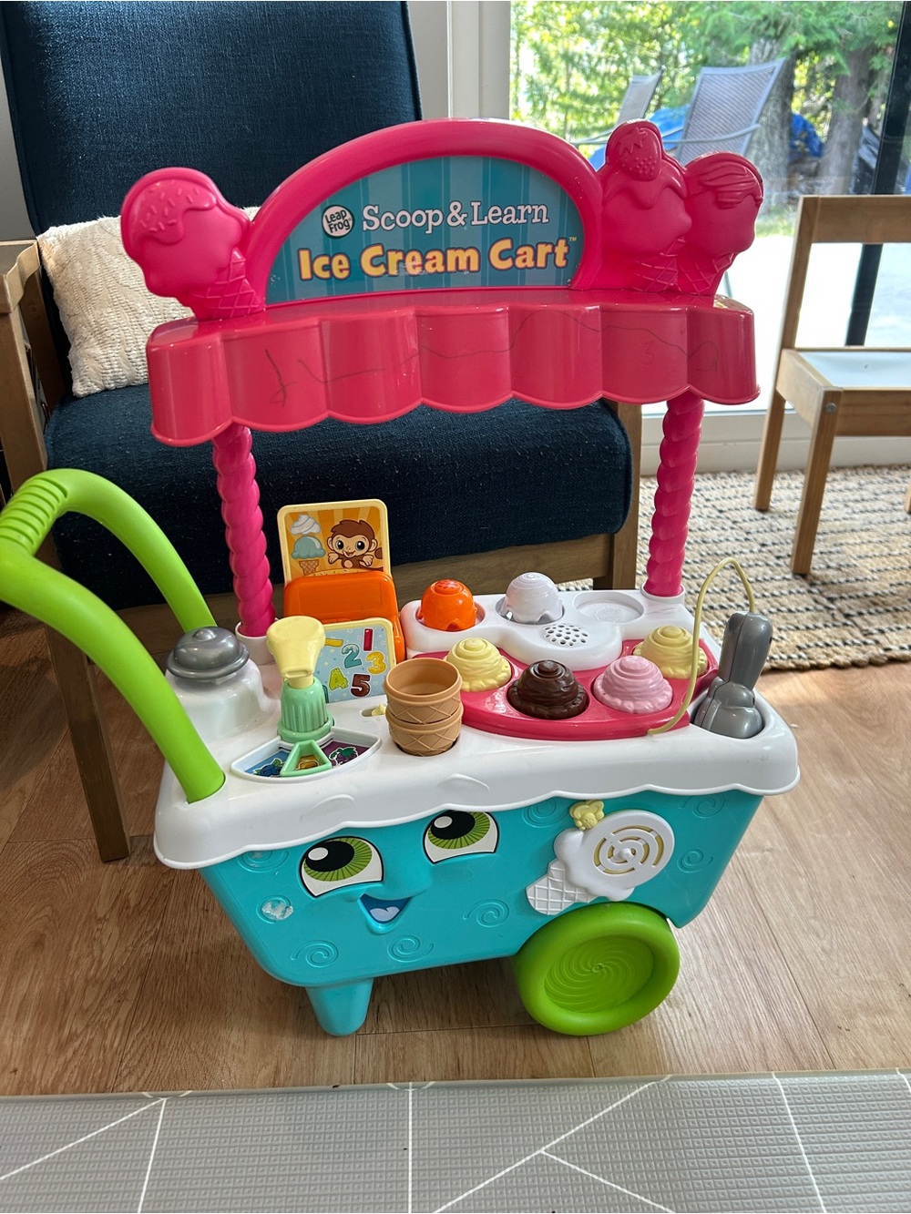 Leapfrog Ice Cream Cart Kids Toy - Pink and Teal